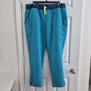 XXL Teal Figs Scrubs Yola Pant